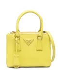 Prada mini Galleria saffiano leather bag - Yellow