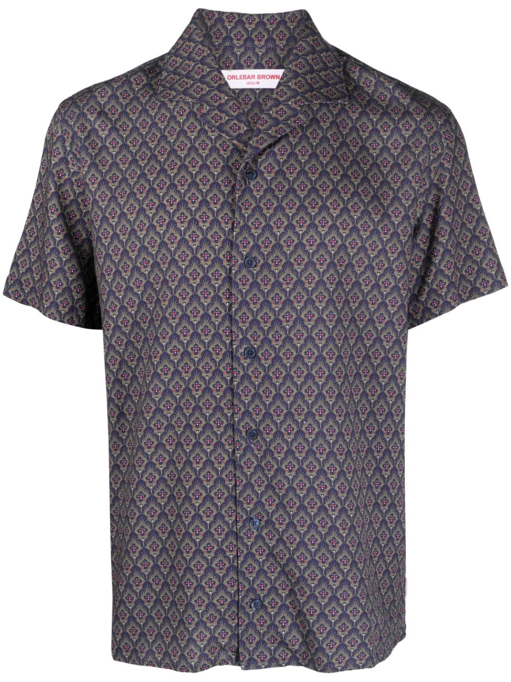 Orlebar Brown Graphic-print Shirt In Blue