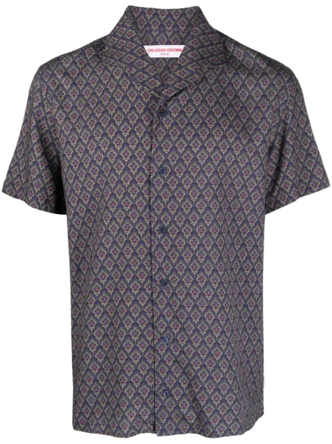Orlebar Brown camisa con estampado gráfico