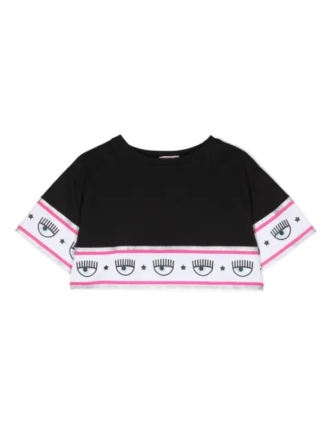 Chiara Ferragni Kids logo-detail cotton T-shirt