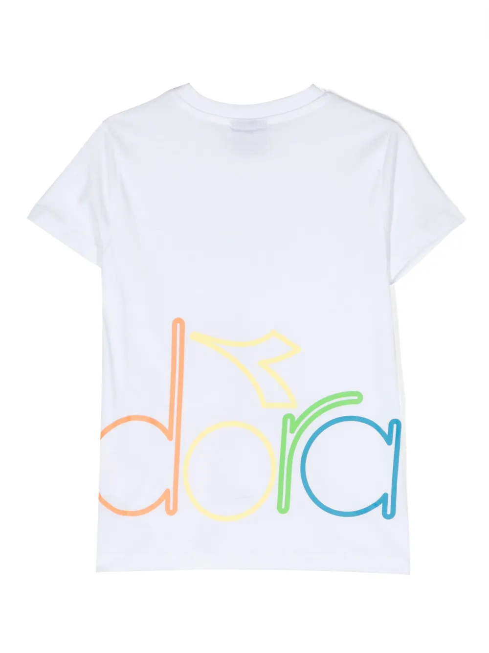 Diadora Junior logo-print cotton T-shirt - Wit