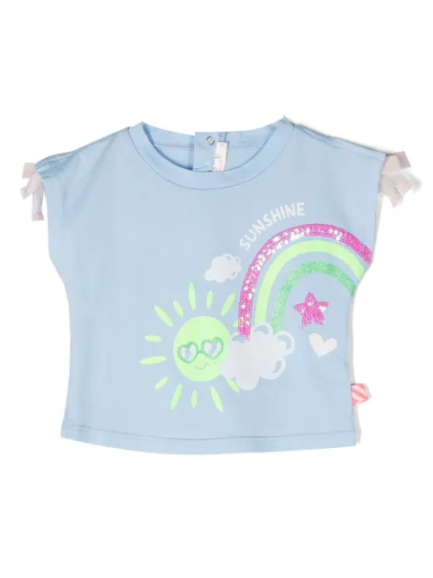 Billieblush playera con estampado gráfico