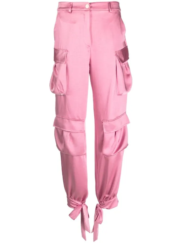 womens pink cargo trousers
