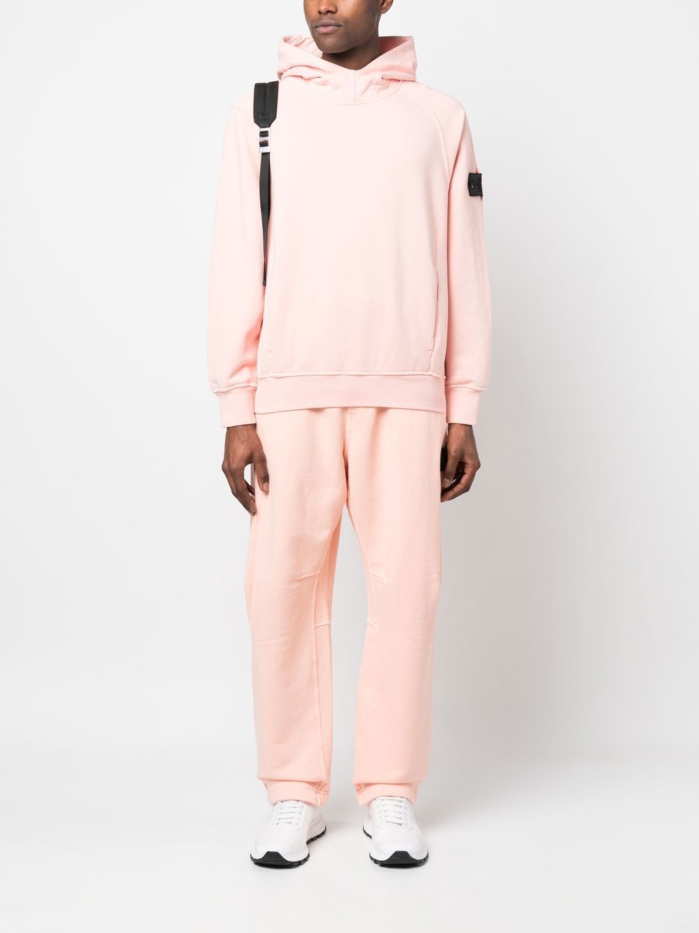 Shop Stone Island Shadow Project Compass-patch Track Pants In Rosa