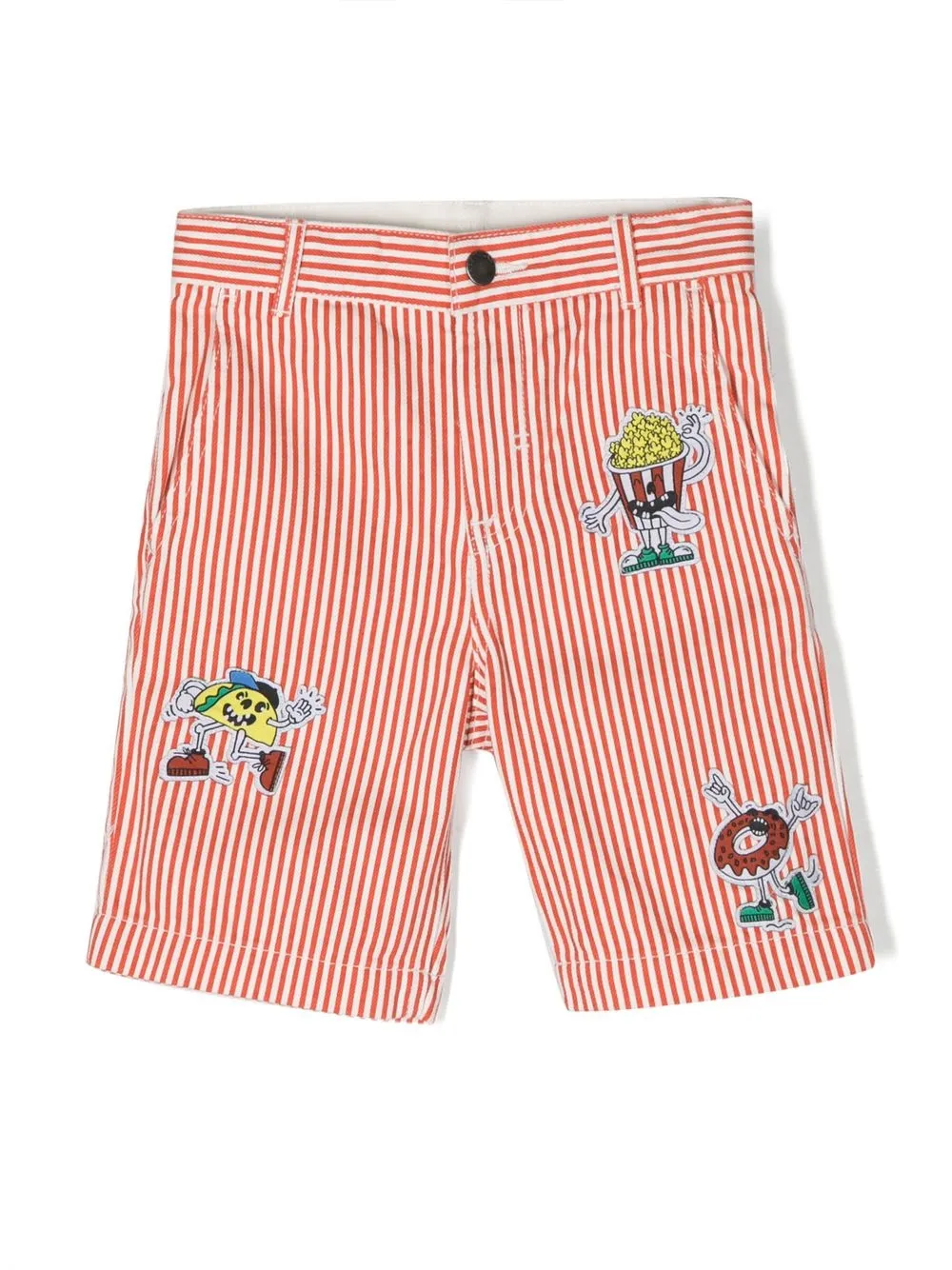 

Stella McCartney Kids candy-stripe shorts - Blanco