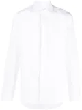 Canali concealed-fastening shirt - White