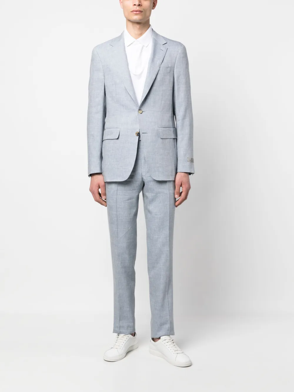 Canali Pak met enkele rij knopen - Blauw