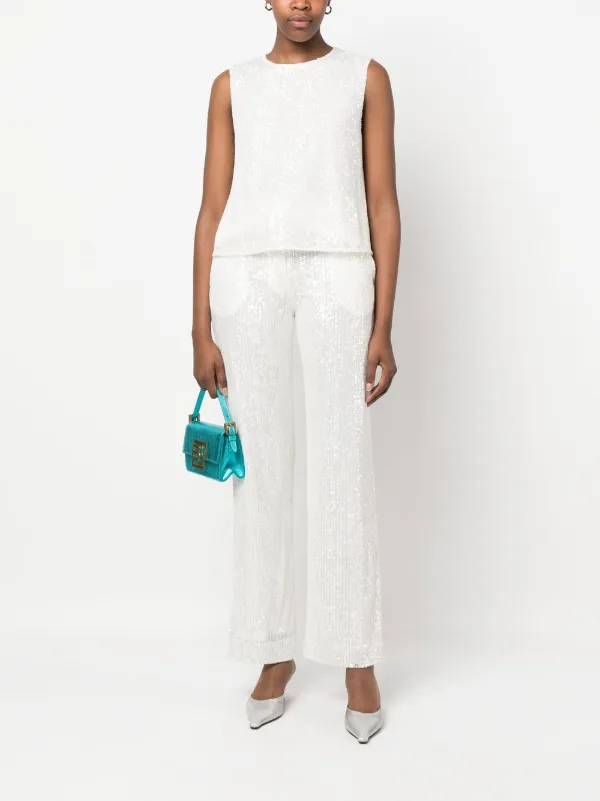 【CLAUDIE PIERLOT】 Claudie Pierlot open-back sequin-embellished Tank Top