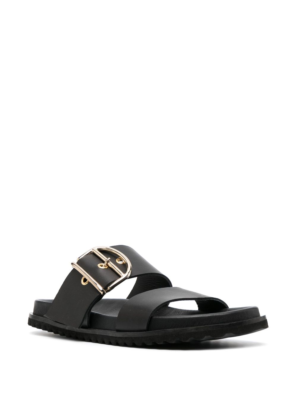 Claudie Pierlot buckle-strap Leather Sandals - Farfetch