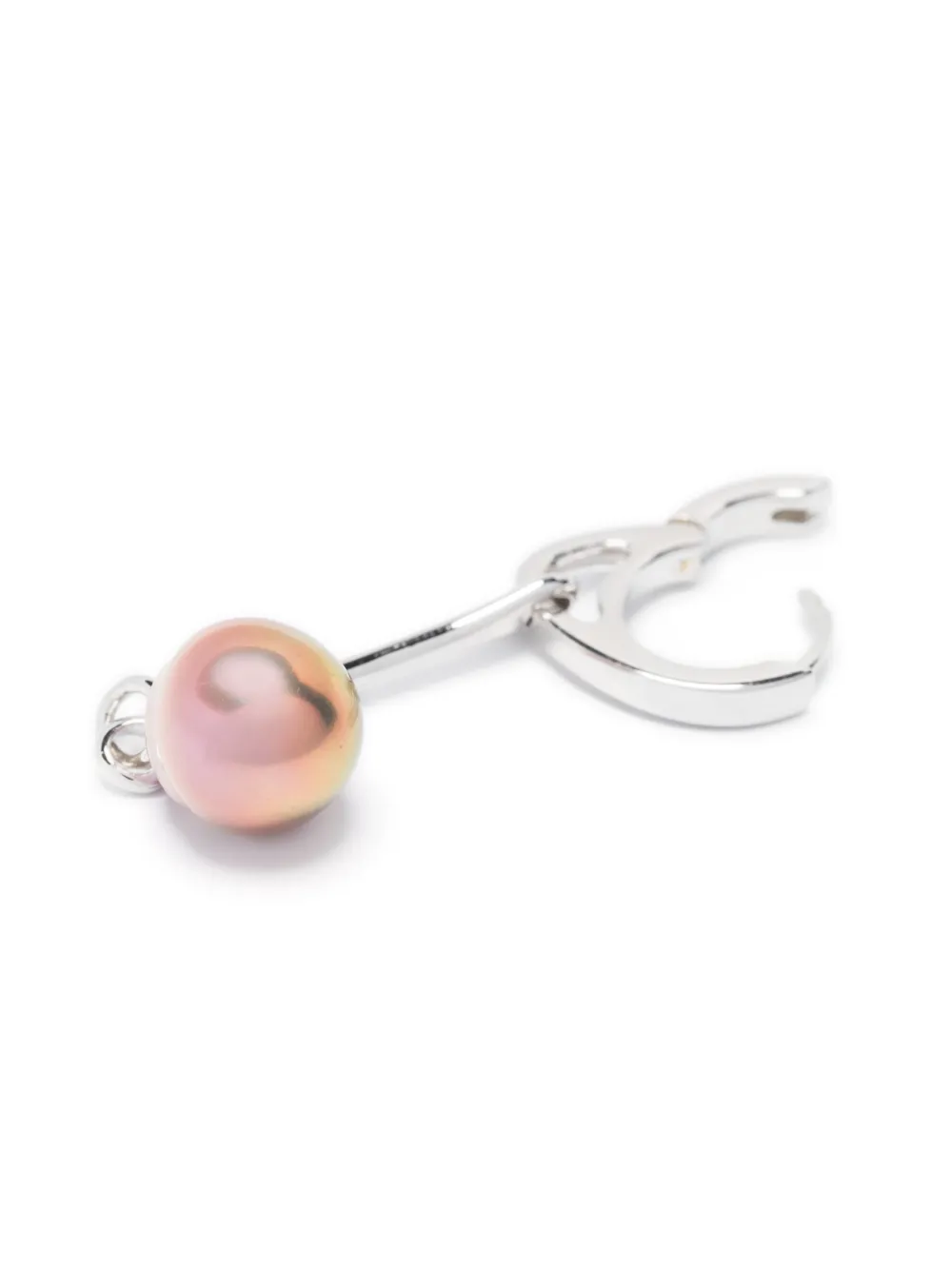 2024人気No.1の | Earring Drop Single Squash Black Maria Silver FARFETCH | アクセサリー