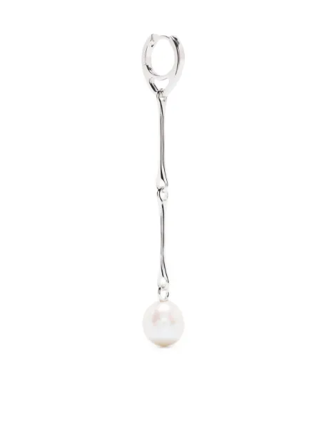 Maria Black Star pearl drop earring