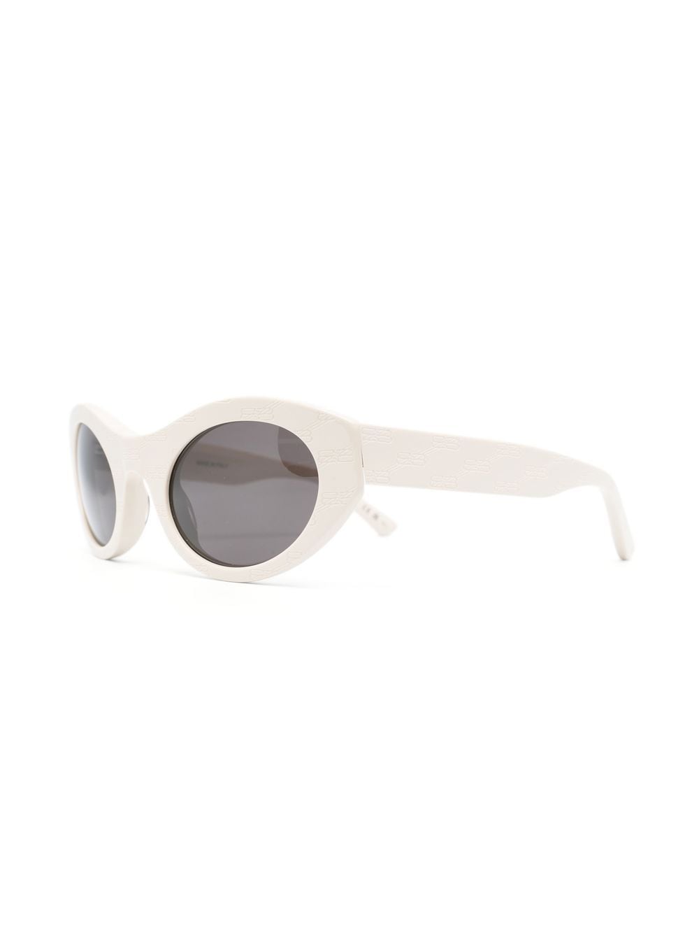 Shop Balenciaga Monogram Cat-eye Frame Sunglasses In Nude