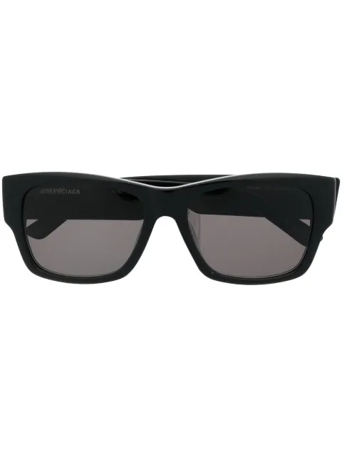 Balenciaga Eyewear enamelled-logo square-frame sunglasses