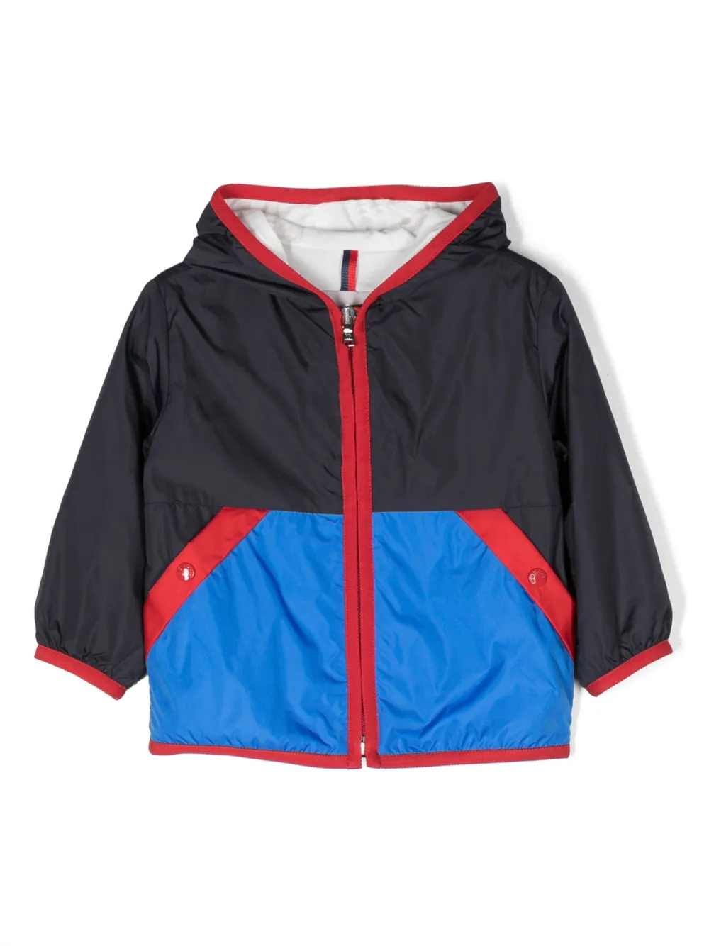 Moncler Enfant Burhow colour-block raincoat | Blue | Image 1