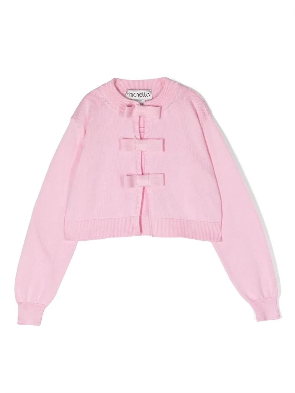 

Simonetta bow detailing cardigan - Pink