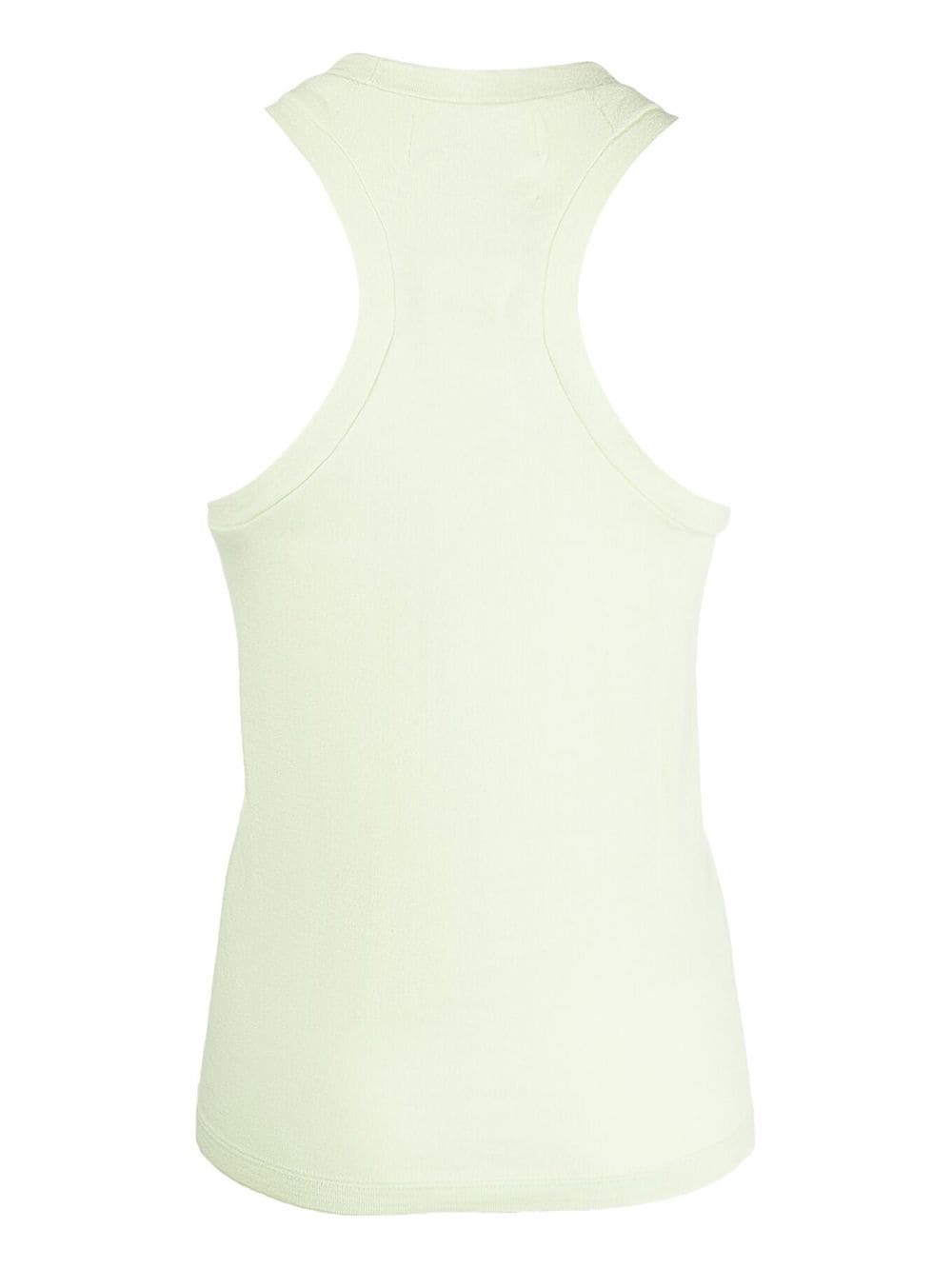 extreme cashmere sleeveless cotton-blend knitted top - green