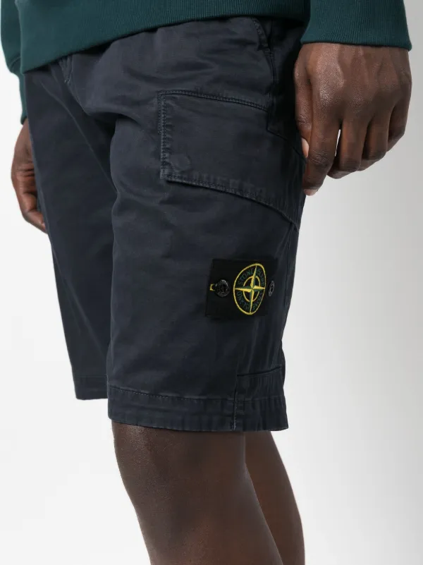 Stone Island compass-motif Cargo Shorts - Farfetch