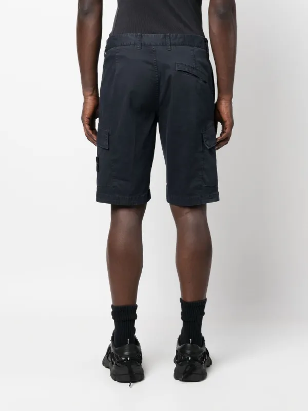 Stone Island コンパスモチーフ カーゴショーツ | ブルー | FARFETCH JP