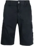 Stone Island compass-motif cargo shorts - Blue