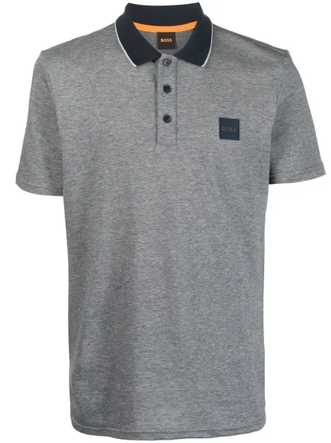 BOSS Poloshirt mit Logo-Patch