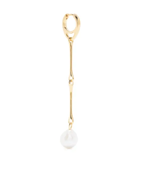 Maria Black Stag pearl drop earring