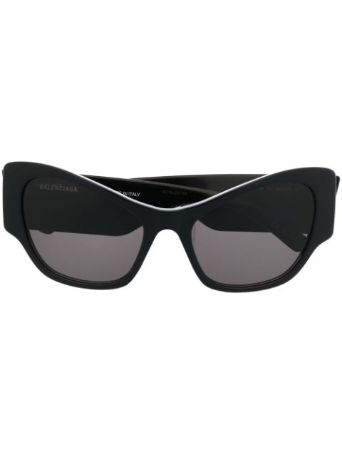 Balenciaga Eyewear enamelled-logo cat-eye frame sunglasses Men