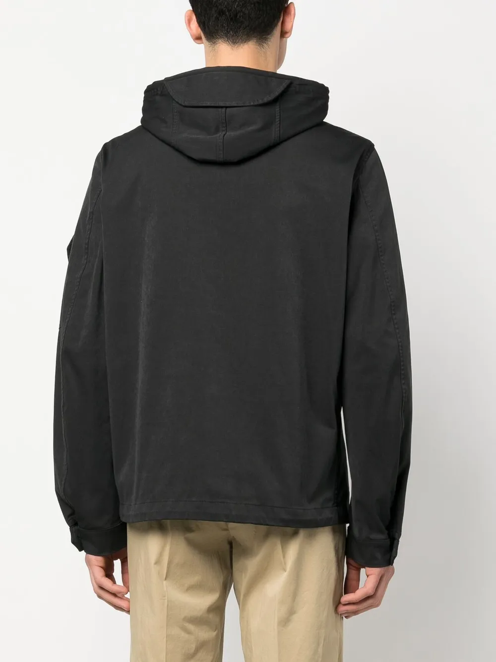 Ten C Combo Bonded Anorak Jacket In Black