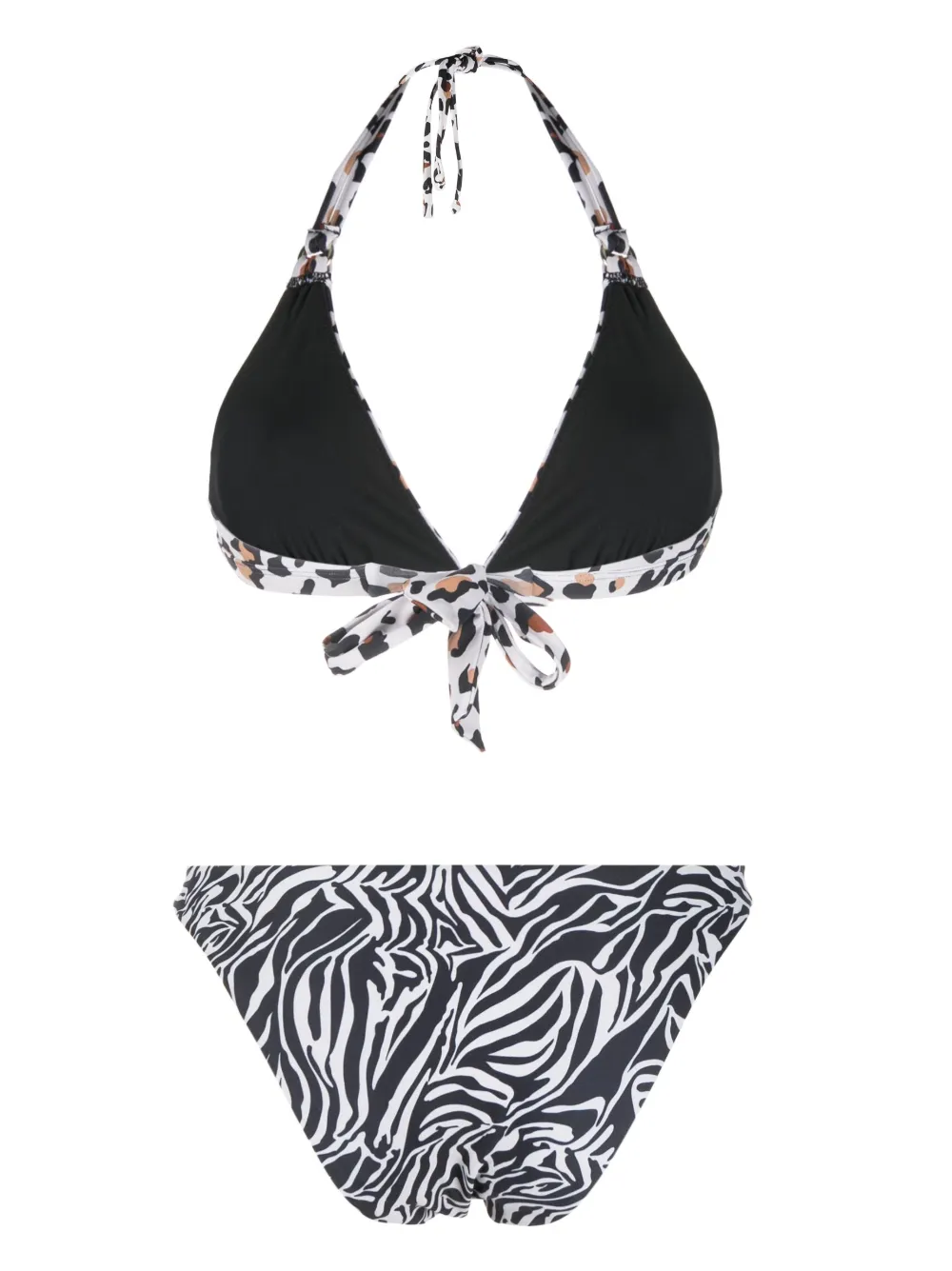 LIU JO Bikini met dierenprint - Zwart