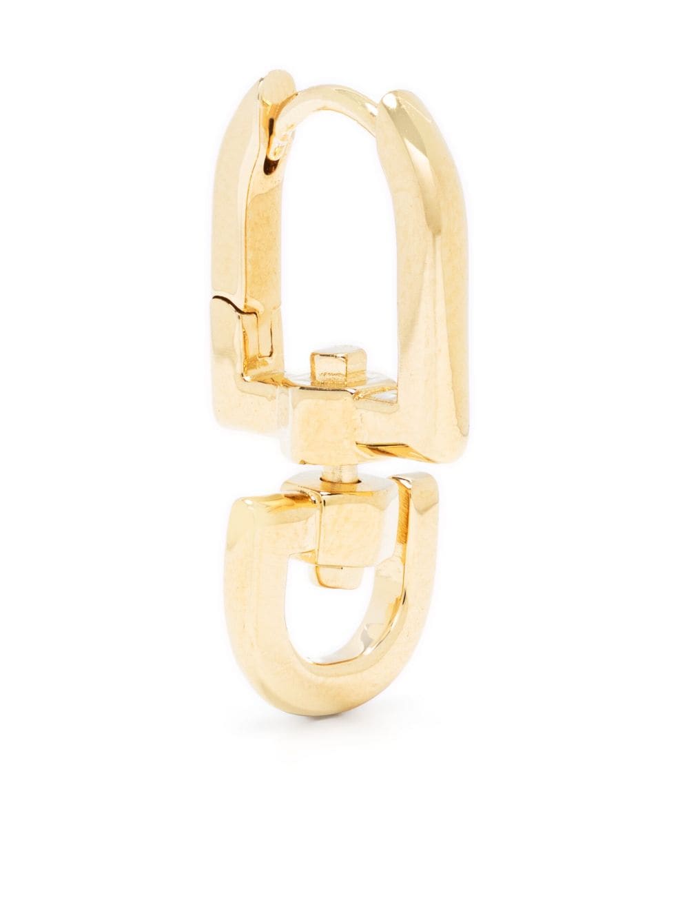 Maria Black Carabiner Huggie Earring In Gold