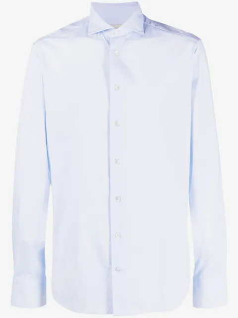 Traiano Milano camisa con cuello de pico