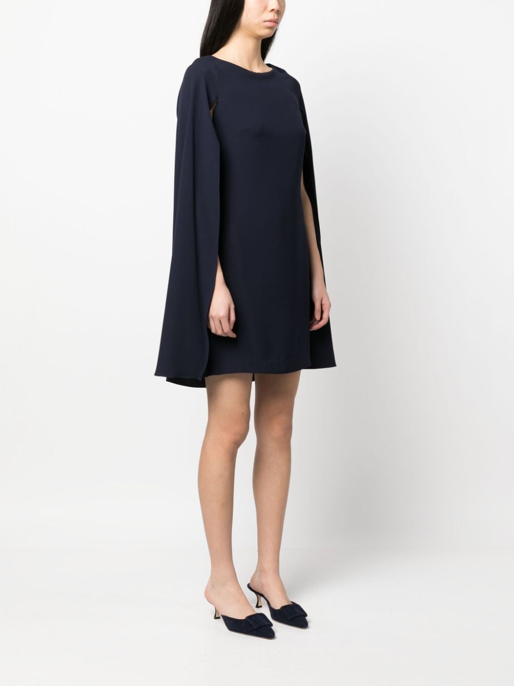 Lauren Ralph Lauren Cape-overlay Short Dress In Blau | ModeSens