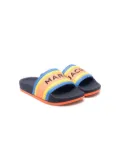 Marc Jacobs Kids colour-stripes sliders - Orange