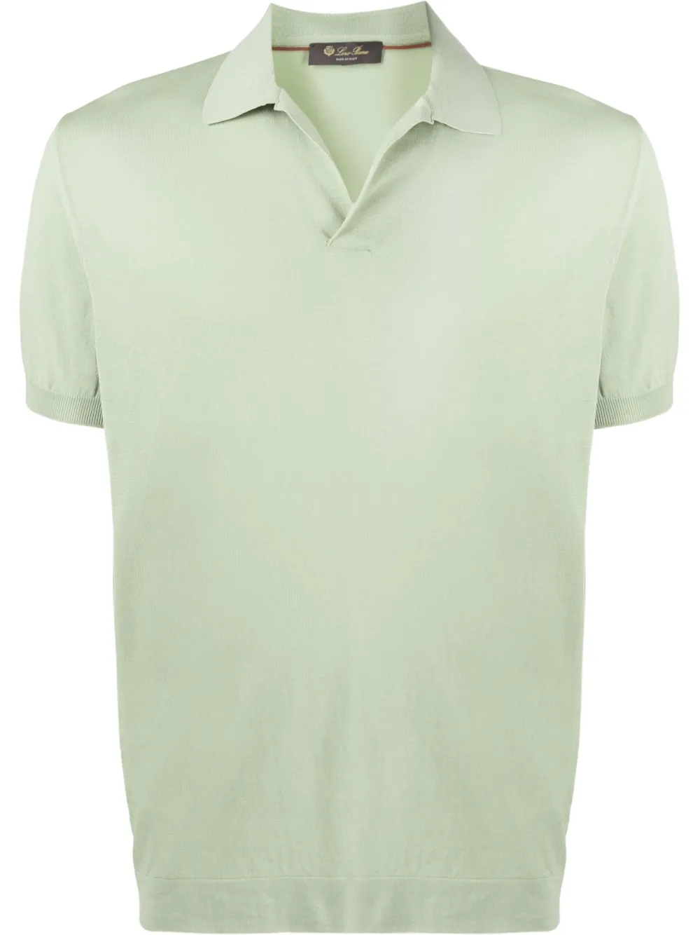 Loro Piana classic cotton polo shirt | Green | Image 1