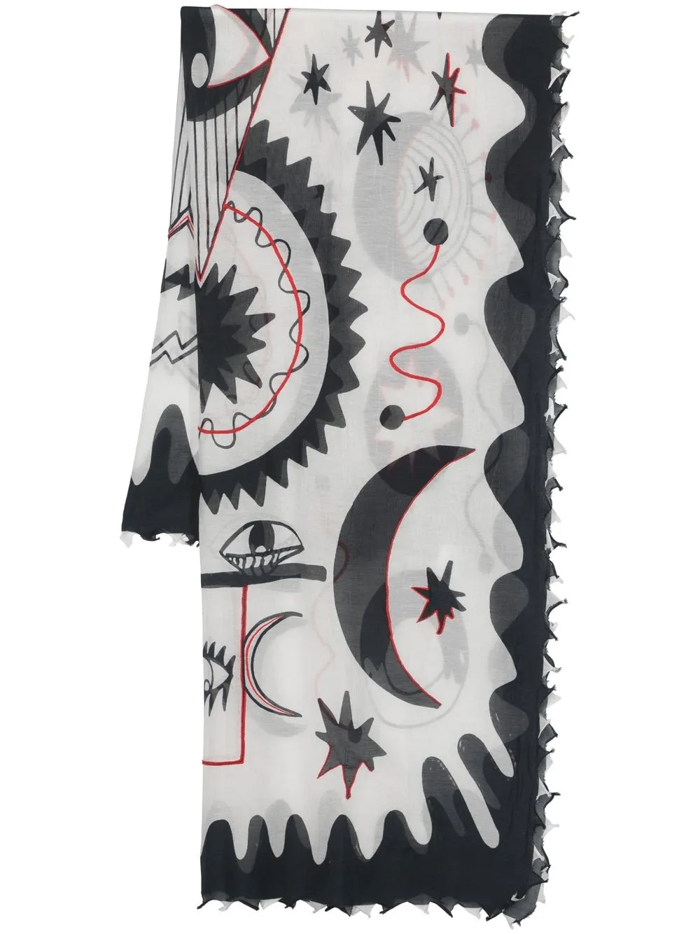 

Faliero Sarti graphic-print scarve - Azul