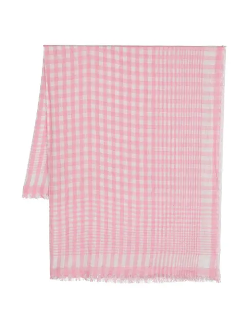 Faliero Sarti check-pattern scarve