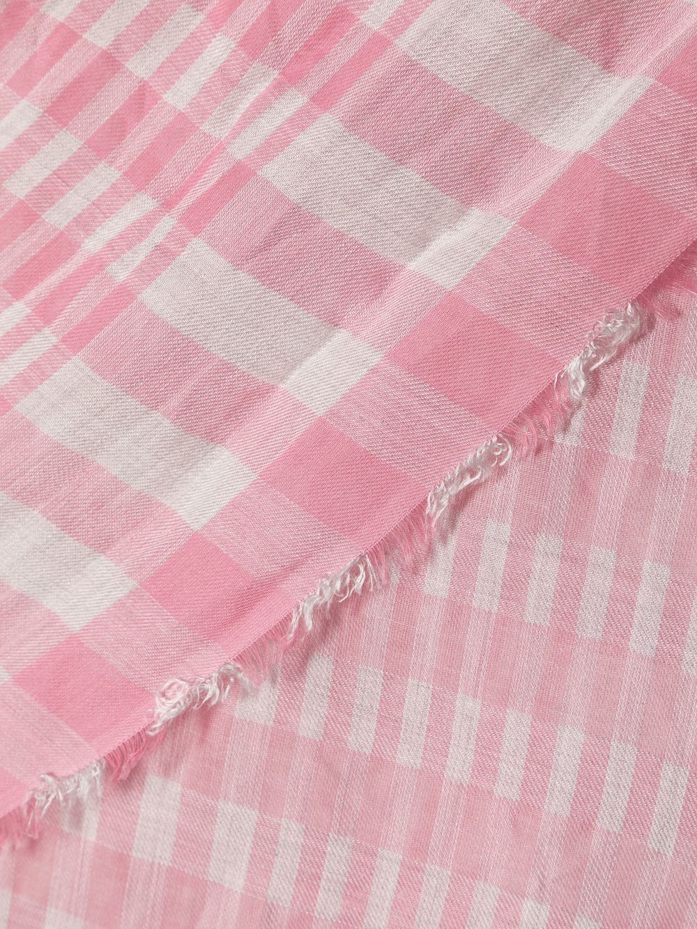 Shop Faliero Sarti Check-pattern Scarve In Pink