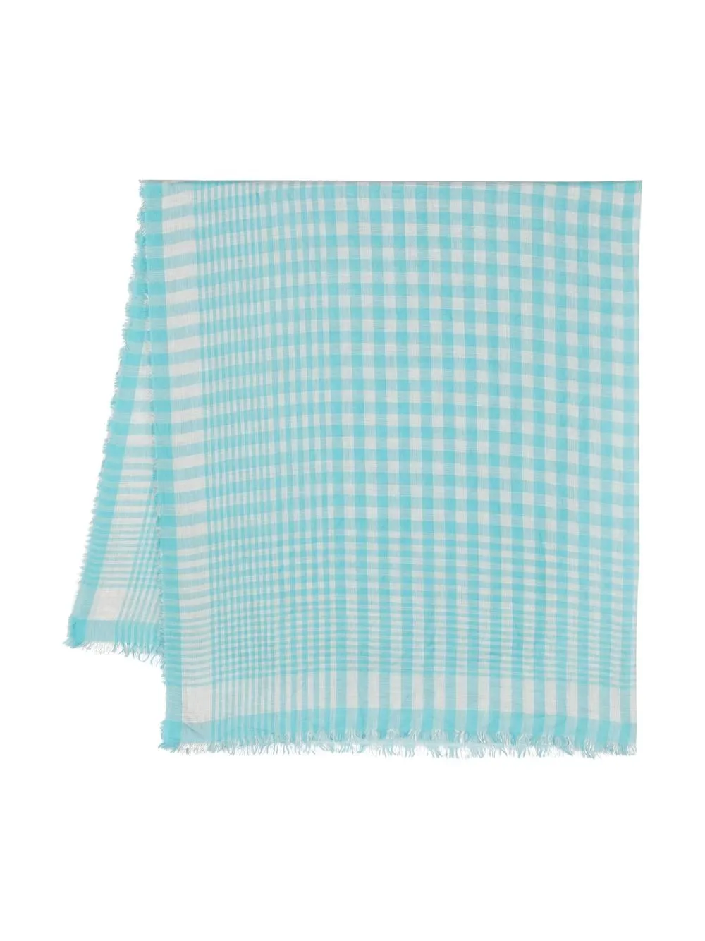 

Faliero Sarti check-pattern scarve - Blue