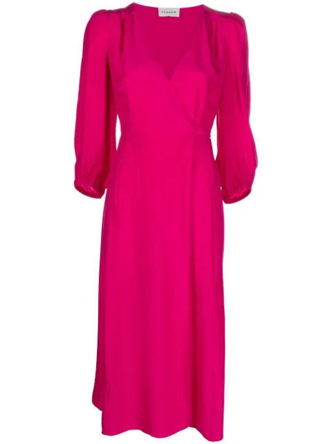 P.A.R.O.S.H. vestido midi con diseño cruzado