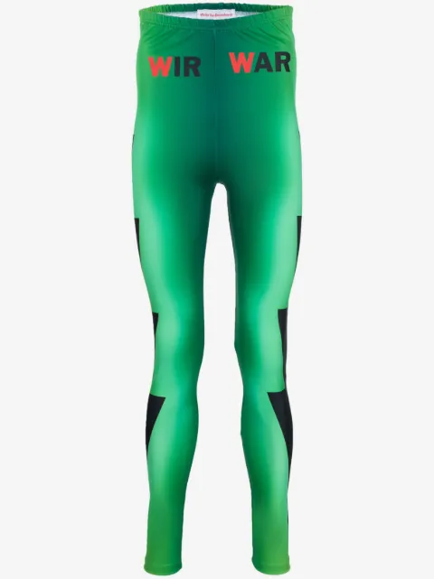 Walter Van Beirendonck leggins de ciclismo con sol estampado