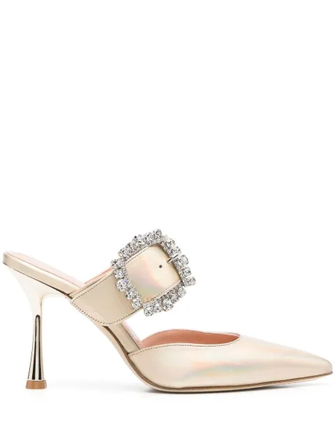 Giuliano Galiano 'Alene' high-shine mules