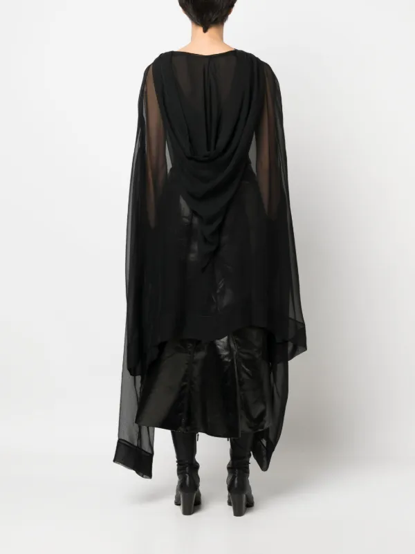 Rick Owens Flyproof Silk Tunic | Black | FARFETCH