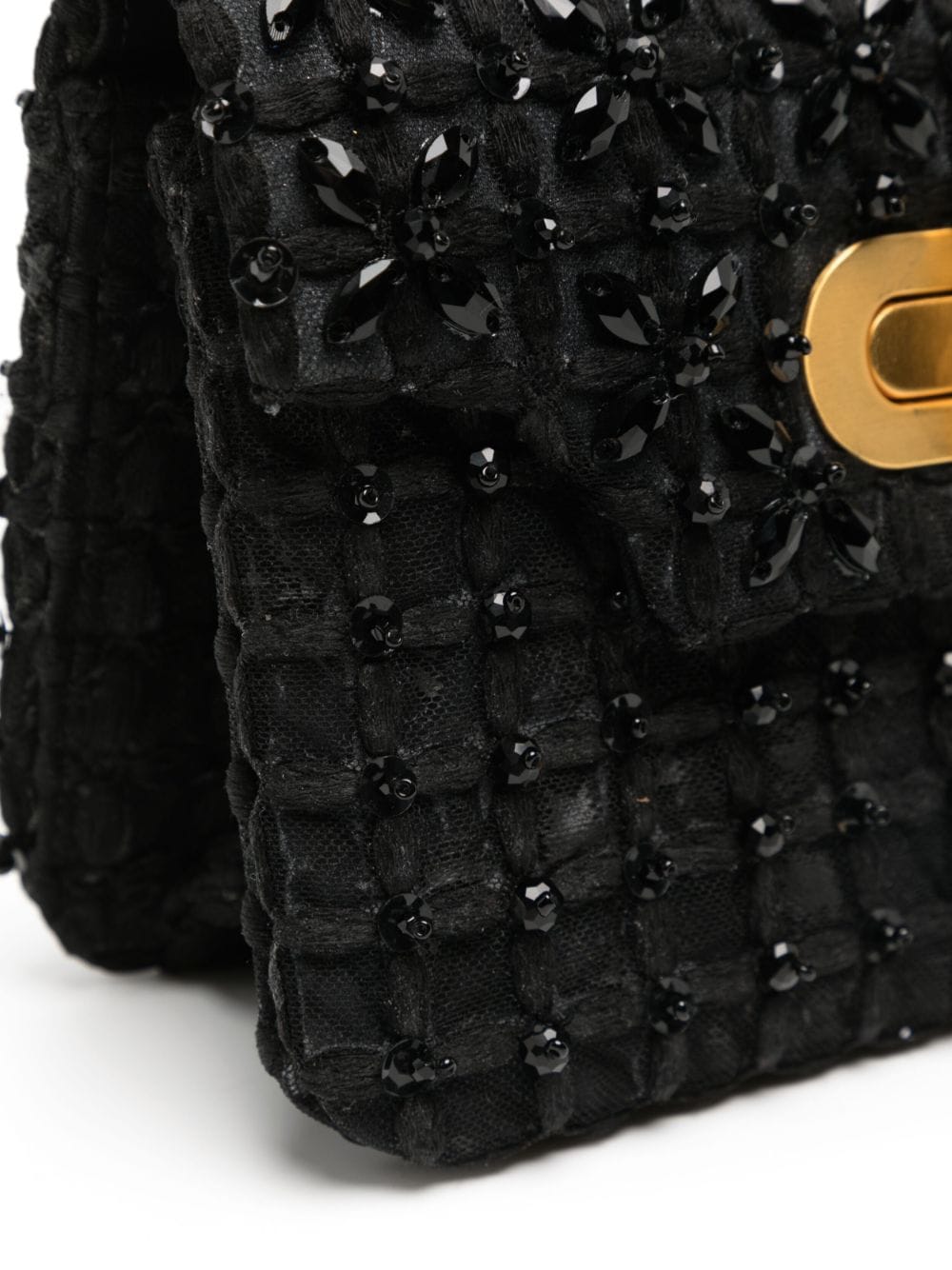 Shop Saiid Kobeisy Crystal-embellished Clutch Bag In Black