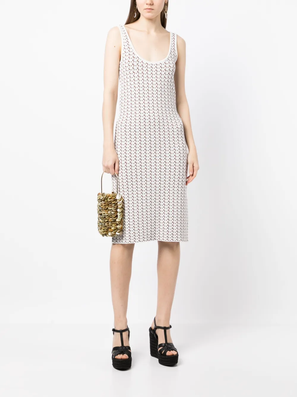 Shop Saiid Kobeisy Round-neck Dress In White