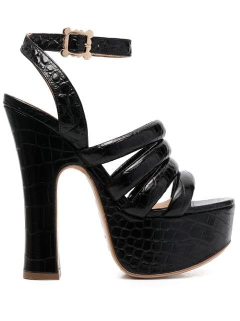 Vivienne Westwood 150mm crocodile platform sandals