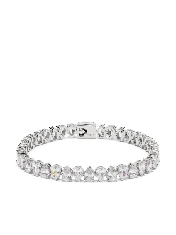 Hatton Labs Pear Tennis Cubic Zirconia Bracelet Farfetch