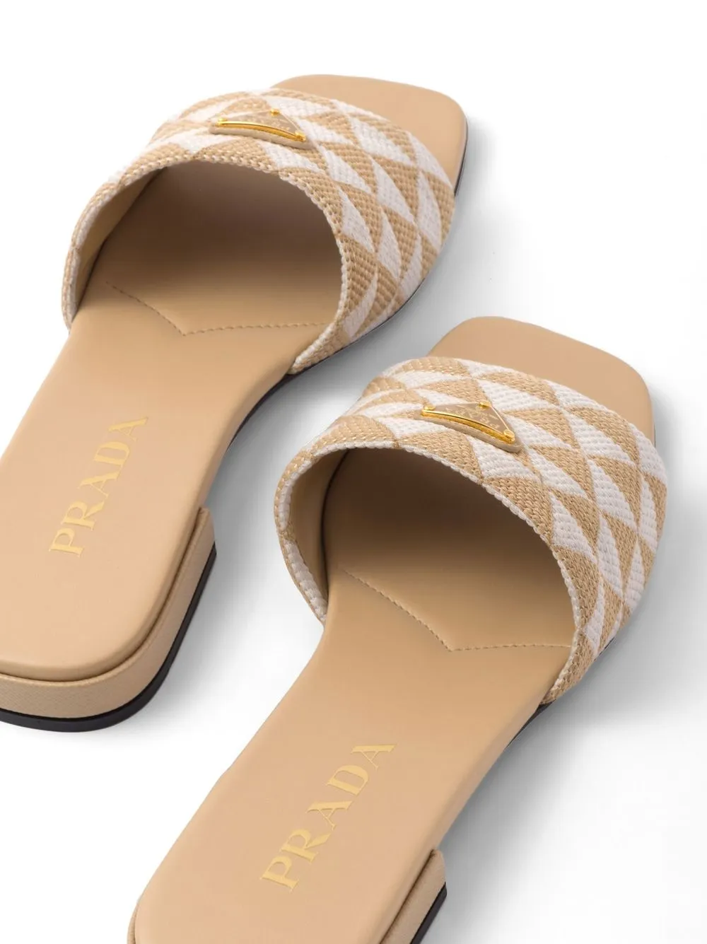 Prada Embroidered Slides Farfetch
