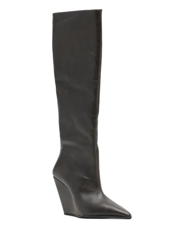 Balenciaga best sale wedge boots