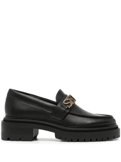 Senso Monty I logo-plaque leather loafers