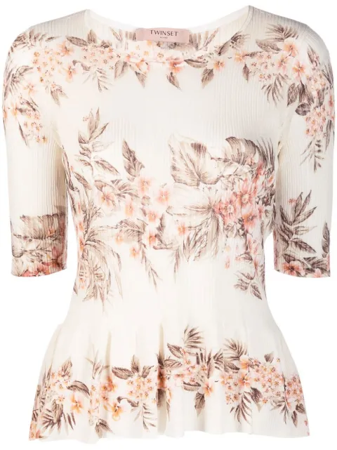 TWINSET blusa con estampado floral