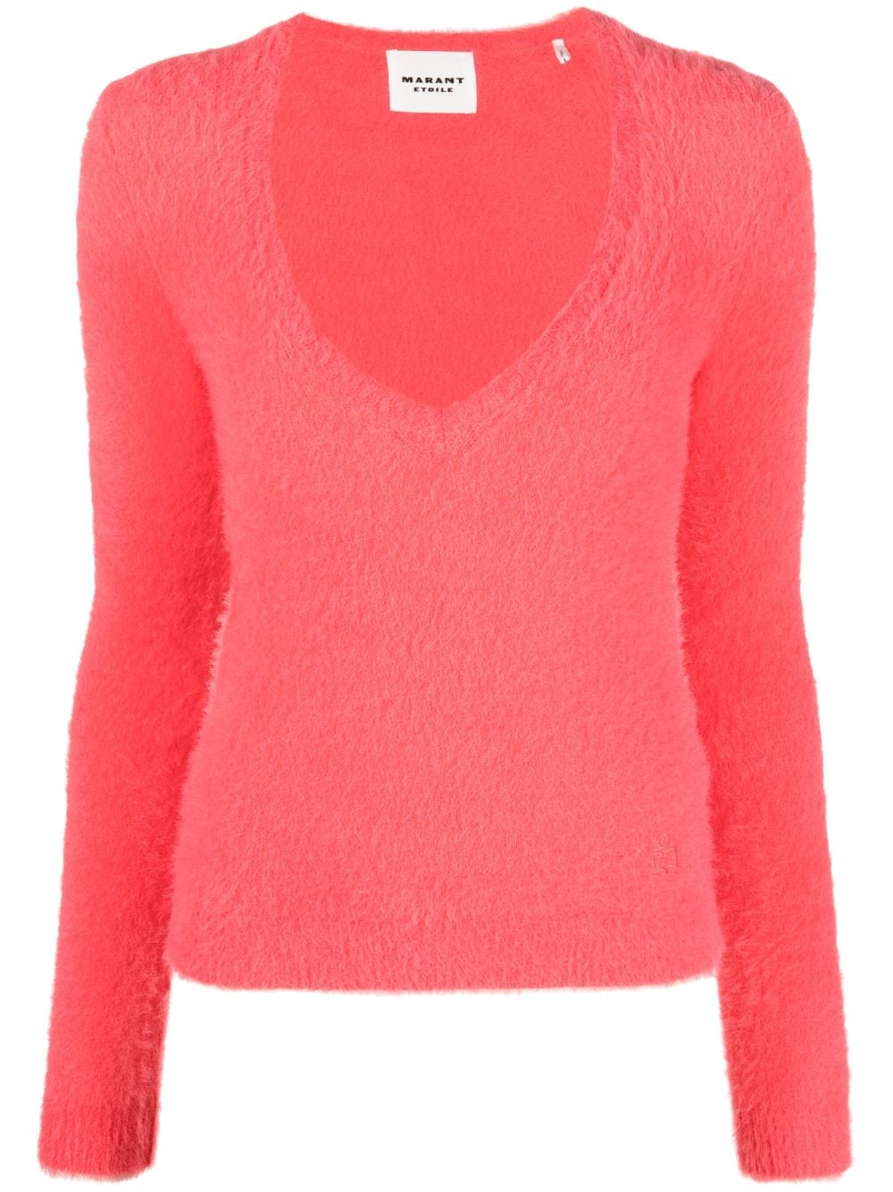 Marant Etoile Oslo Knitted V-neck Sweater In Pink